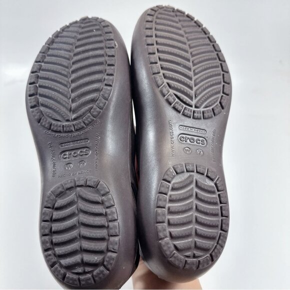 Crocs Womens 7 Kadee Ballet Flats Dark Brown Color - Picture 8 of 11